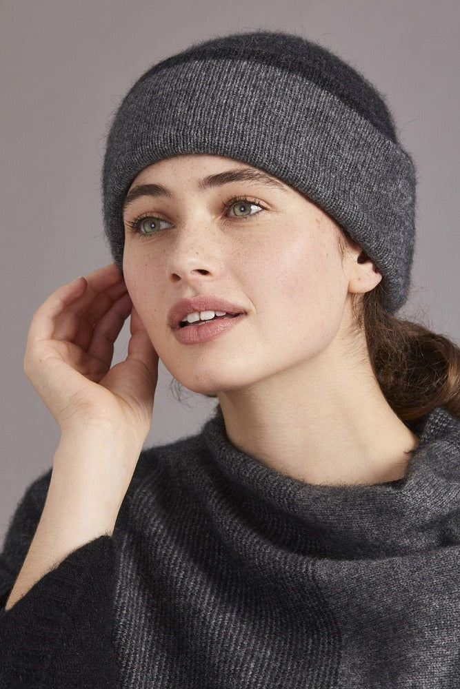 Possum and Merino

6102 Two Toned Beanie (Reversible) -&nbsp;Choose which colours to wear from McDonald's reversible beanie. Made from McDonald’s Possum Merino blended with Mulberry Silk, this beanie is an essential. Feel the luxury with this versatile item.

35% Possum Fur, 55% Merino Wool, 10% Pure Mulberry Silk.
New Zealand designed and manufactured
Natural and Sustainable

One size fits all.