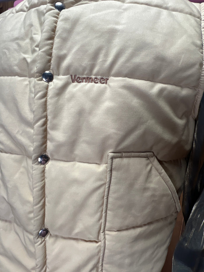 80s Khaki Puffer Vest    L