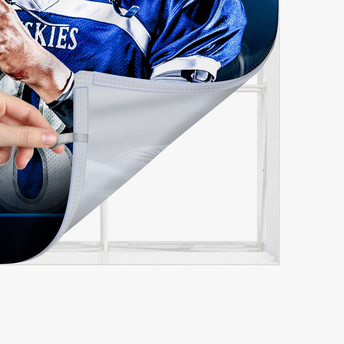 8ft SEG Backlit Popup Display – Illuminated Trade Show Wall