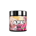 Black container with pink and berry-themed label showing supplement facts and usage directions for 40 servings.