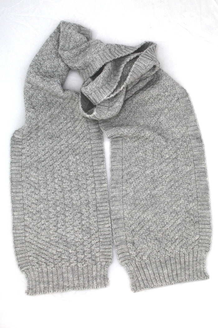 Taonga Alpaca Cashmere Scarf - Basket weave - Kapeka NZ