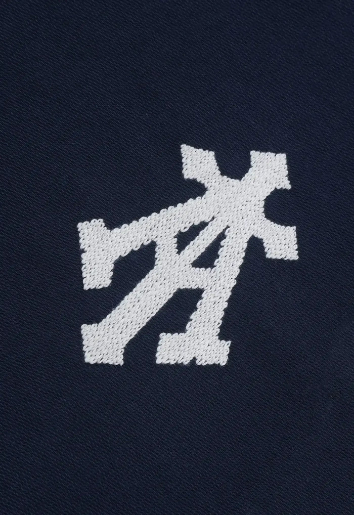 Alpha Cross Aari Knit Relaxed Tee