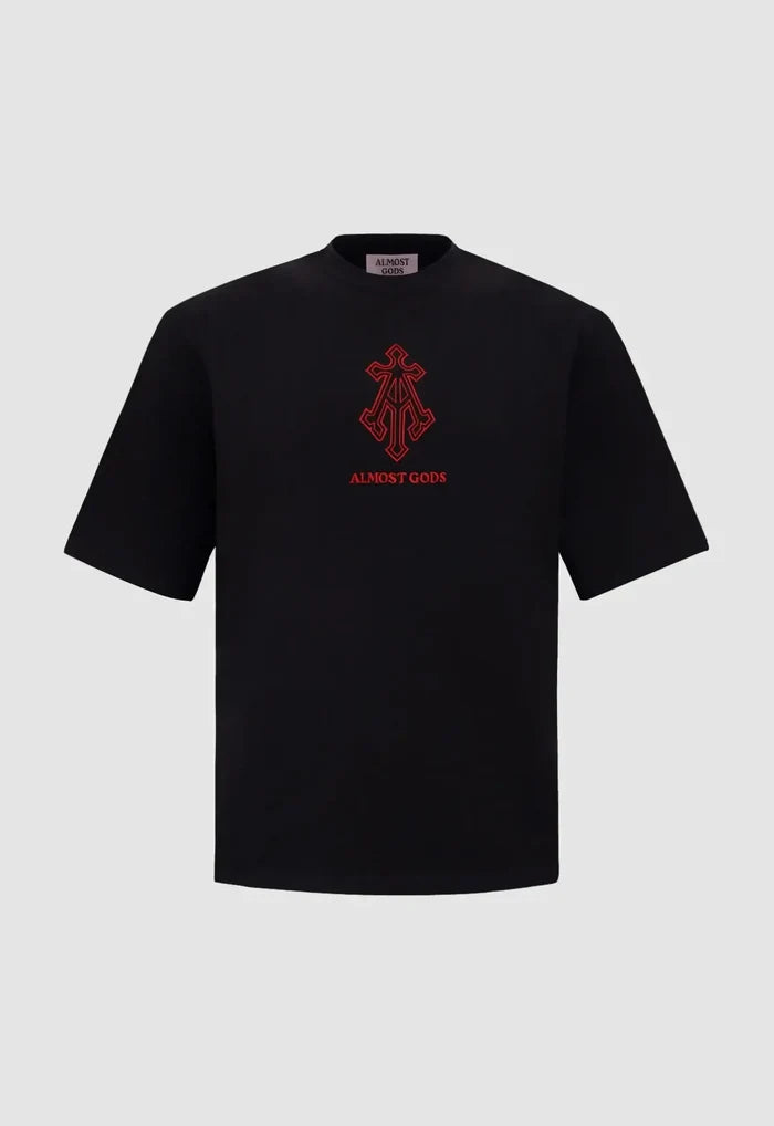 Alpha Cross Embroidered Relaxed Tee