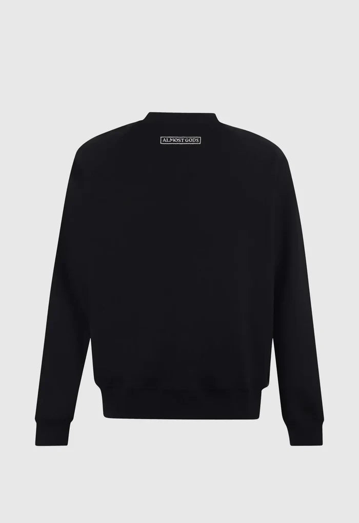 Alpha Cross Hand Embroidered Aari Sweatshirt