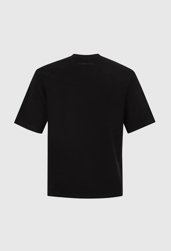 Alpha Cross Zari Embroidered Relaxed Tee