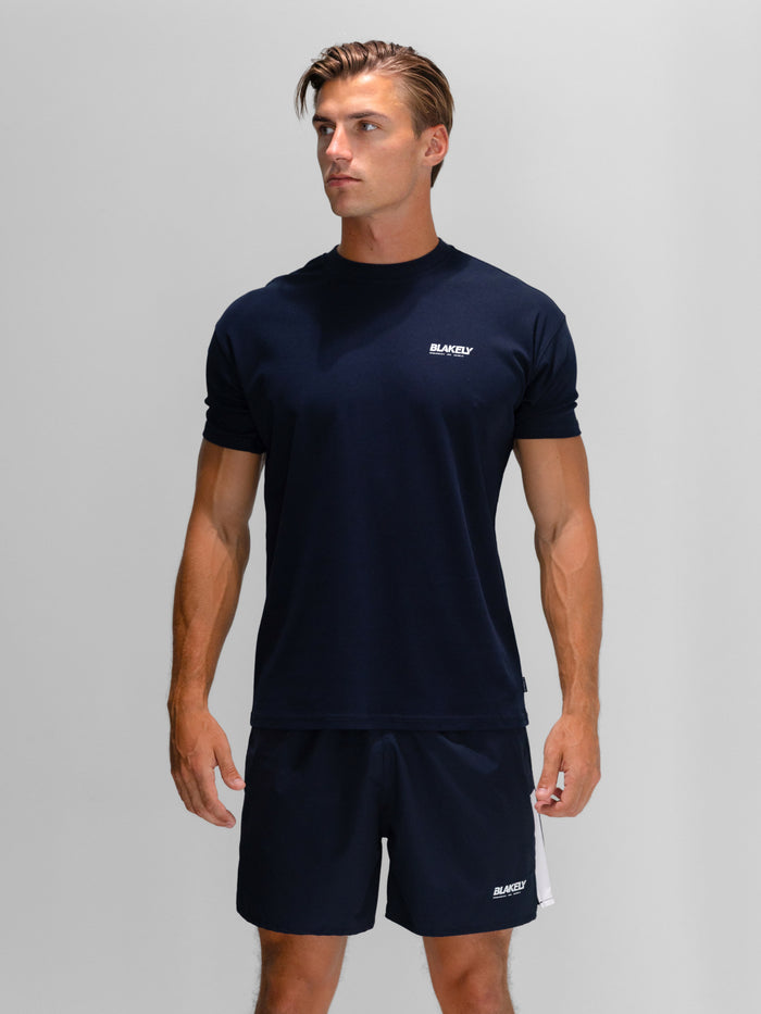 Apex Active Linear T-Shirt - Midnight Navy