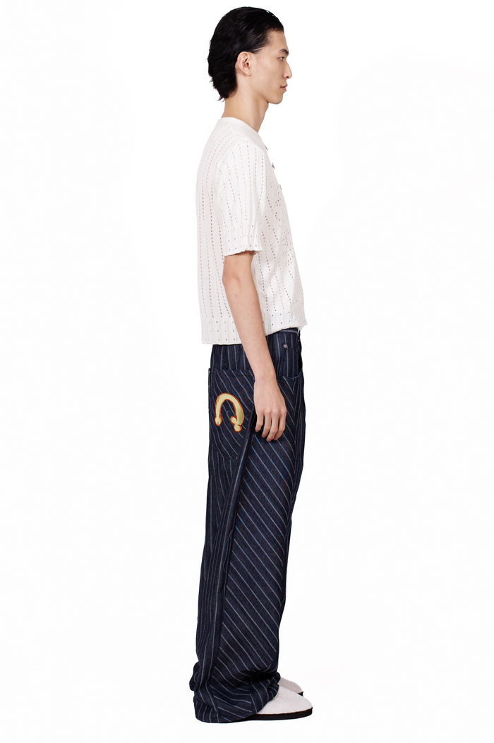 Baggy Stripe Jeans