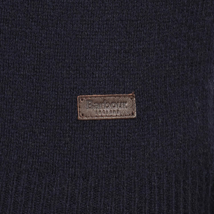 Barbour - Essential Patch Half Zip Jumper in Navy - Nigel Clare