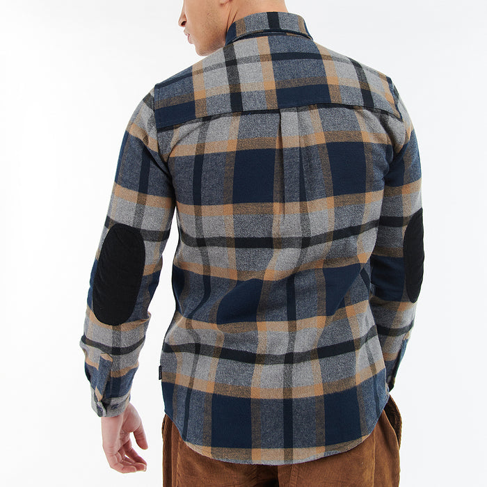 Barbour - Rhodell Tailored Fit Shirt in Grey Marl - Nigel Clare