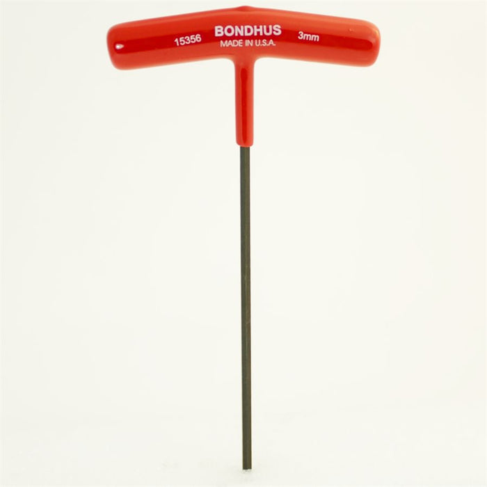 BONDHUS METRIC 23CM / 9" T-HANDLE LONG HEX KEYS