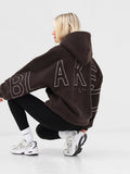 Borg Isabel Oversized Hoodie - Chocolate Brown
