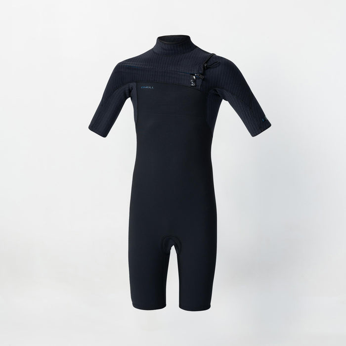 Boy's HyperFreak 2mm Short Sleeve Spring Suit Chest Zip - Black
