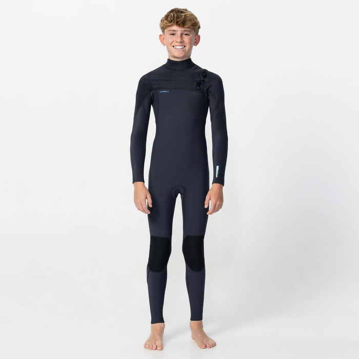Boy's HyperFreak 3/2+mm Steamer Chest Zip - Gunmetal