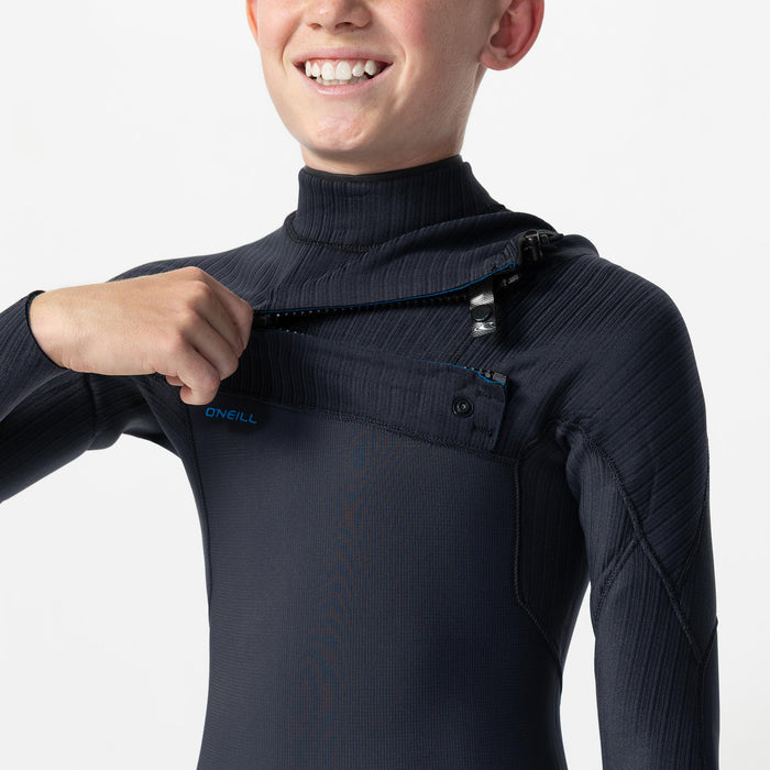 Boy's HyperFreak 3/2+mm Steamer Chest Zip - Gunmetal