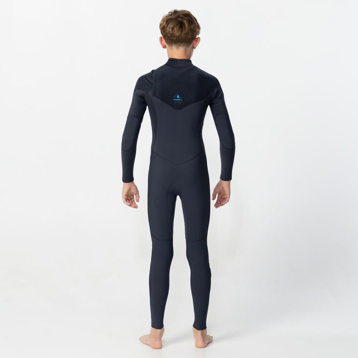 Boy's HyperFreak 3/2+mm Steamer Chest Zip - Gunmetal