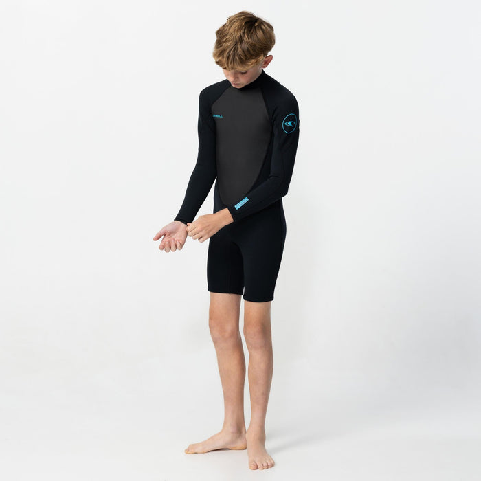 Boy's Reactor 2mm Long Sleeve Spring Suit Back Zip - Black