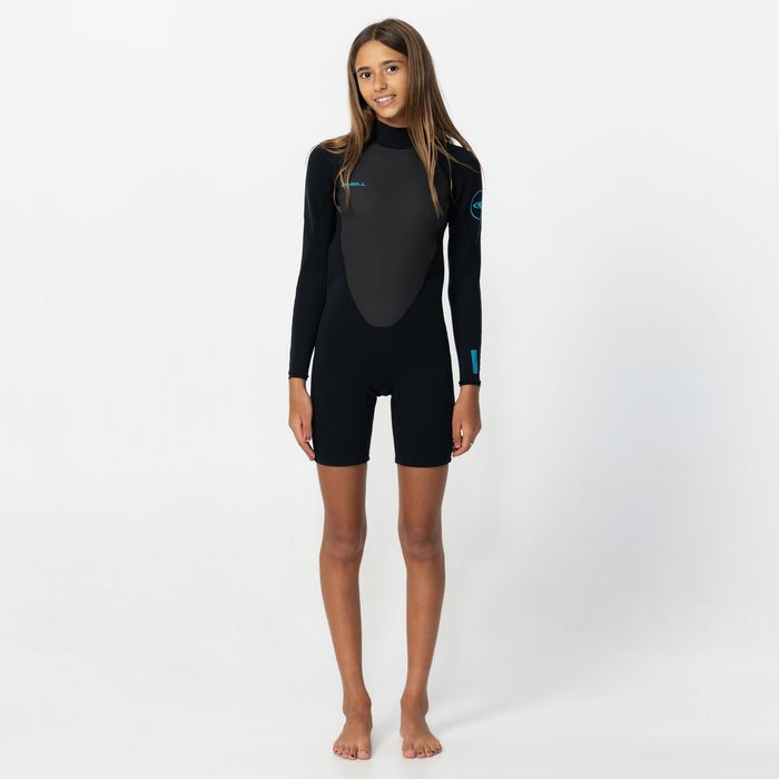 Boy's Reactor 2mm Long Sleeve Spring Suit Back Zip - Black