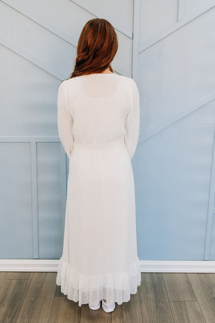Caroline Wrap Temple Dress