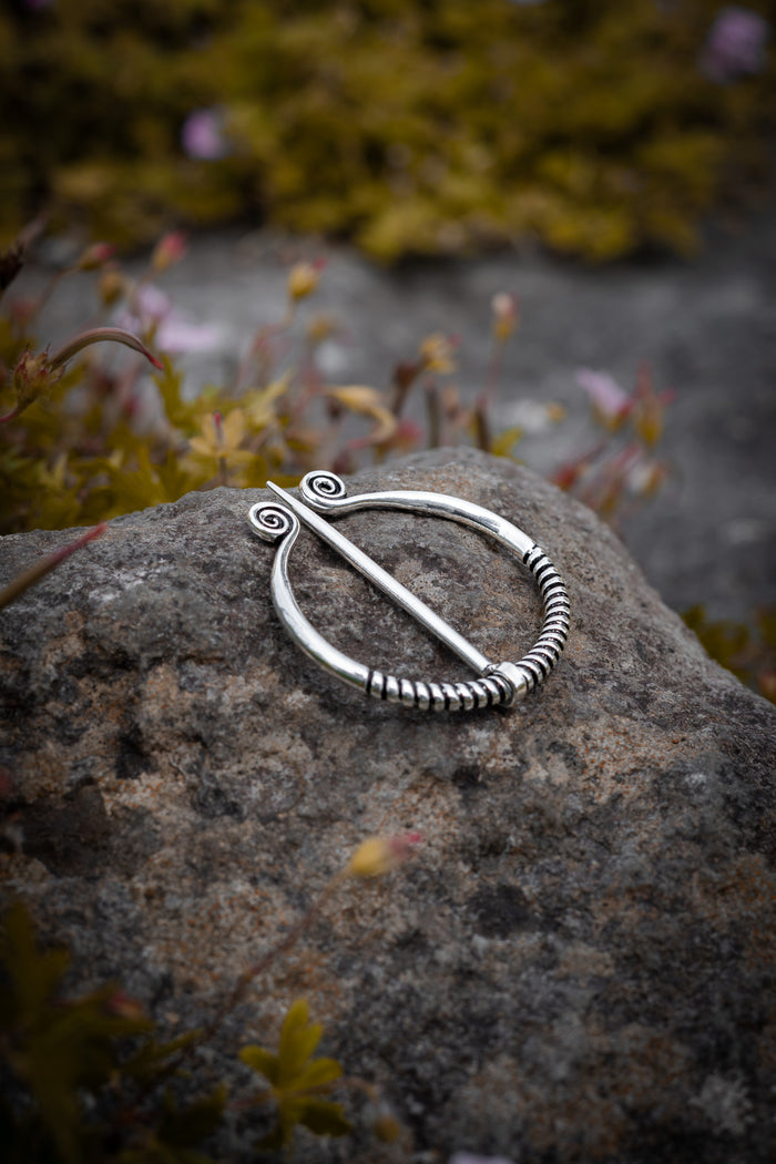 Celtic Spiral Shawl Brooch