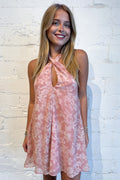 Coral Sands Halter Dress, adeline boutique, dallas boutique, boutique
