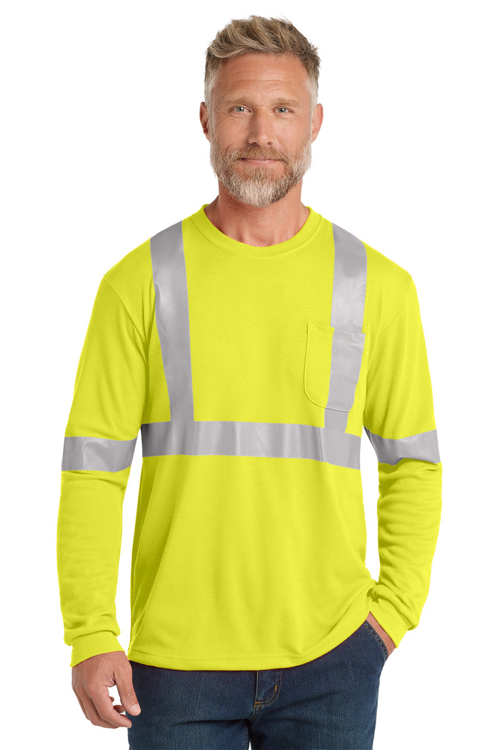 CornerStone® ANSI 107 Class 2 Long Sleeve Safety T-Shirt | CS401LS - The Lemon Print & Design Studio