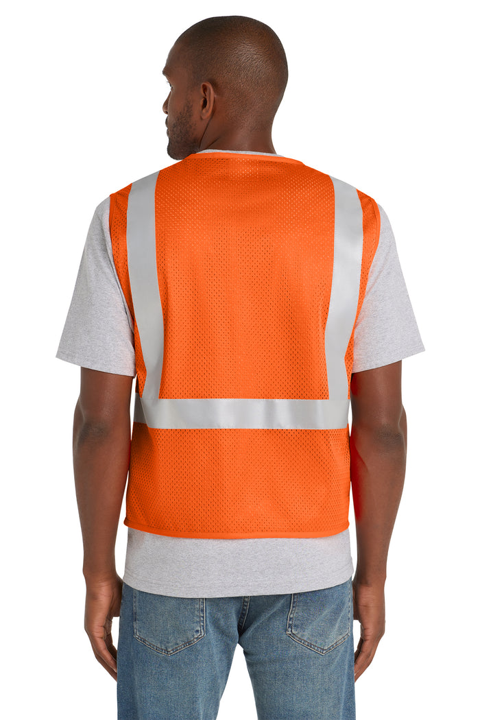 CornerStone® ANSI 107 Class 2 Mesh Zippered Vest | CSV102 - The Lemon Print & Design Studio