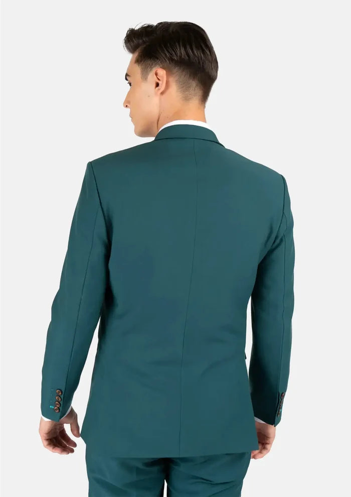 Diamantia Teal Stretch Suit