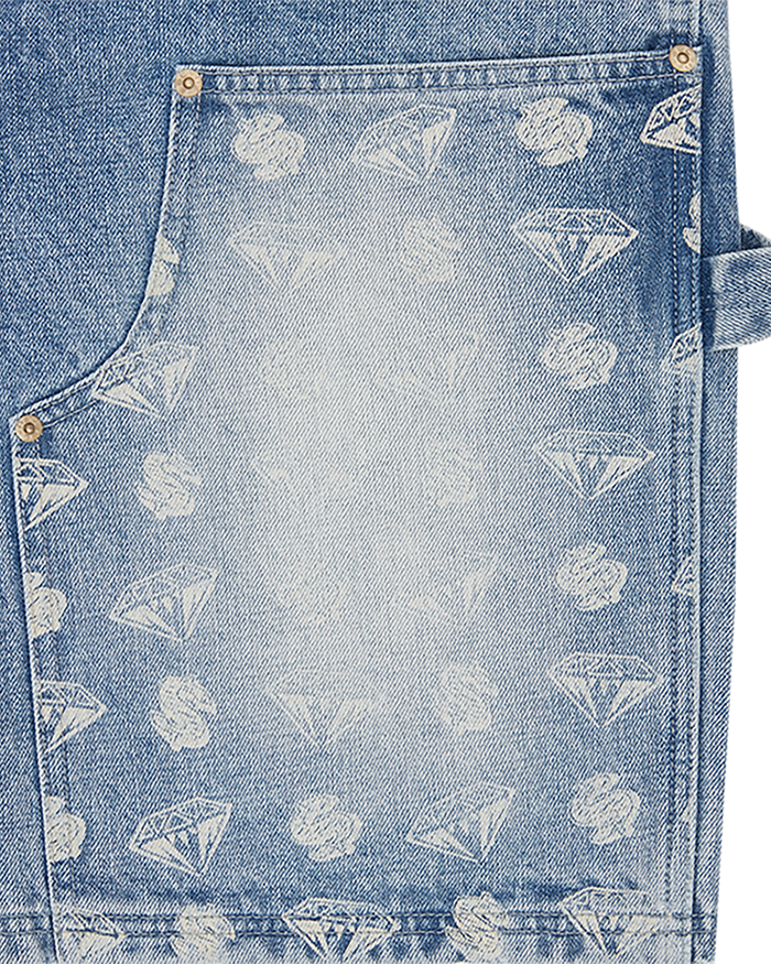 Diamonds & Dollars Denim Carpenter Short