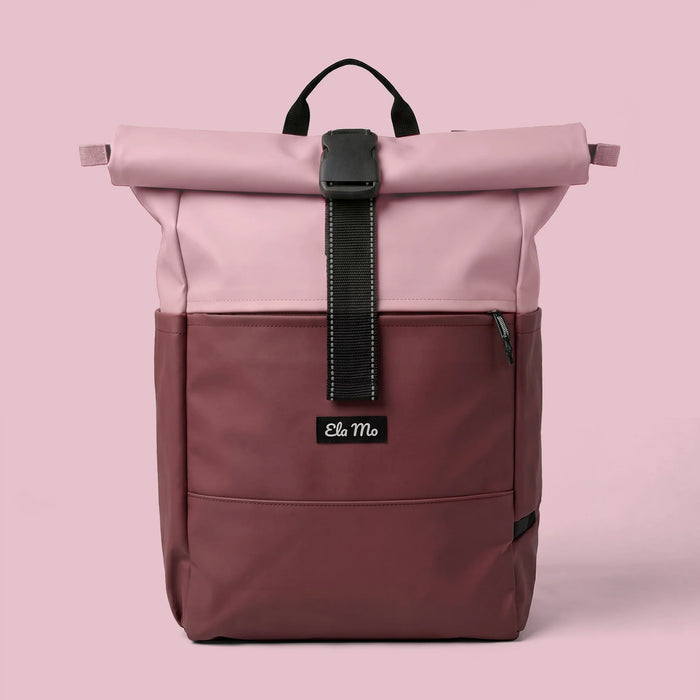 Ela Mo™ Rolltop Rucksack | Coated Edition Dark Berry