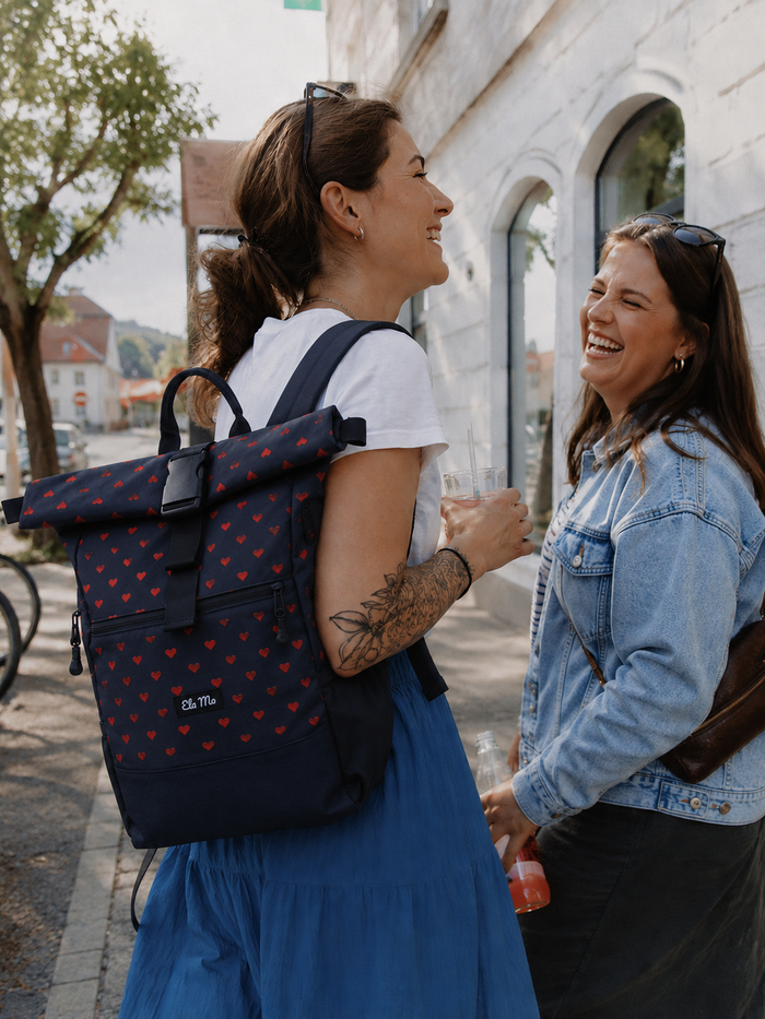 Ela Mo™ Rolltop Rucksack | Embroidery Edition Wild at Heart