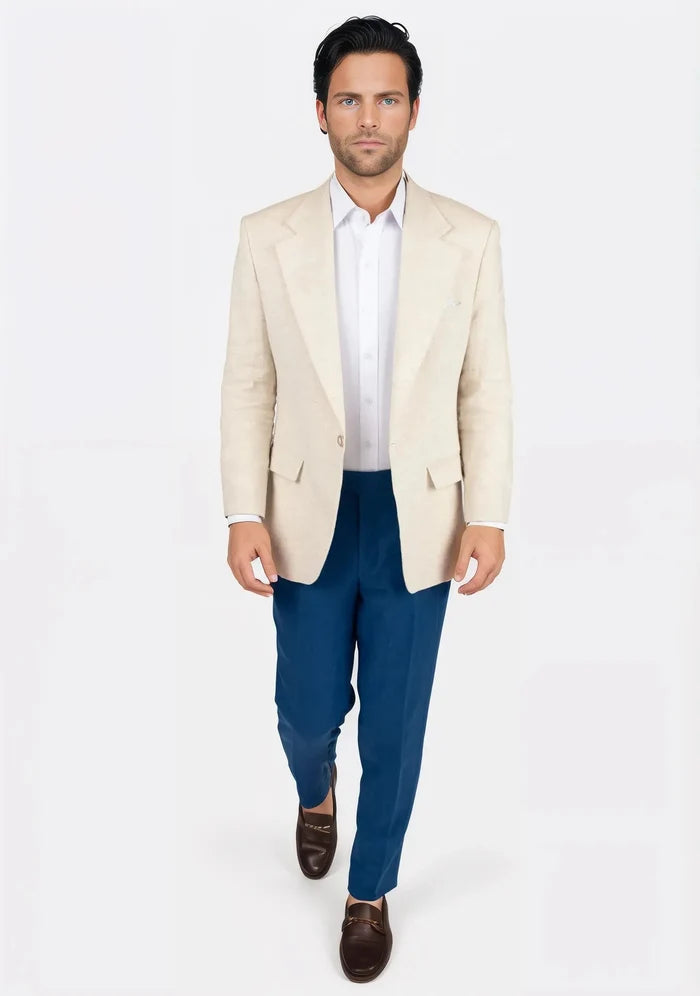 Eldridge Sand Linen Jacket - SARTORO
