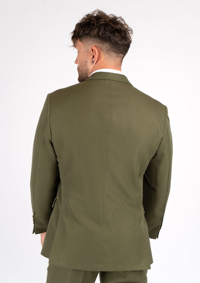 Ellis Olive Cotton Jacket - SARTORO