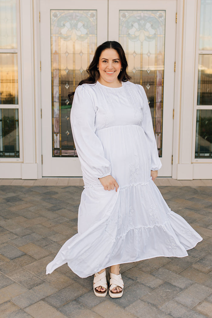 Flora Embroidered Temple Dress