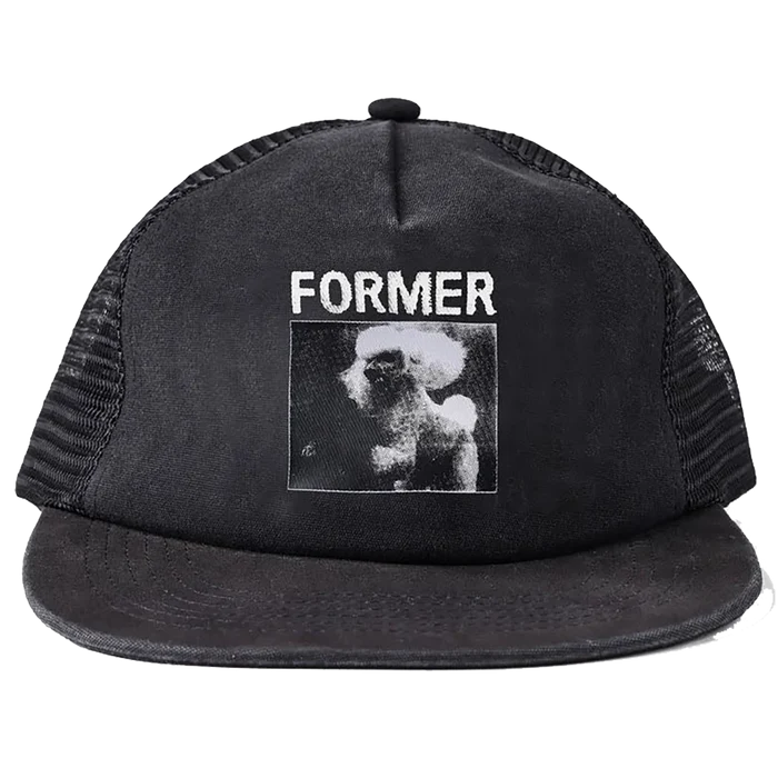 Former War Poodle Trucker Hat black pure boardshop