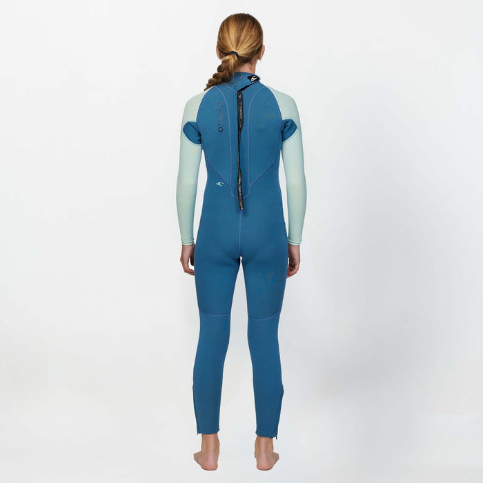 Girl's Reactor 3/2mm Steamer Back Zip - Deep Blue