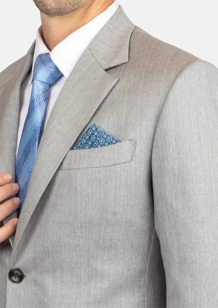 Glacier Grey Twill Suit