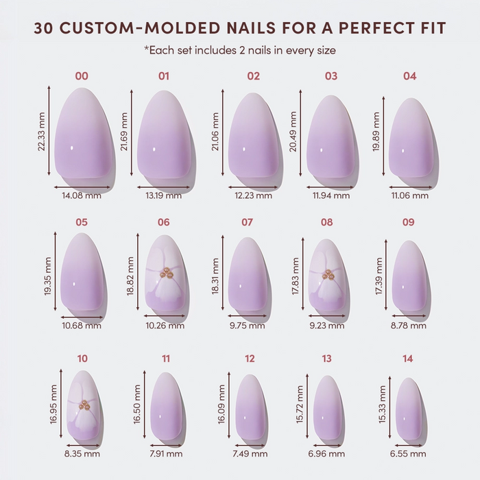 Glamnetic Press on Nails - Lilac Reef