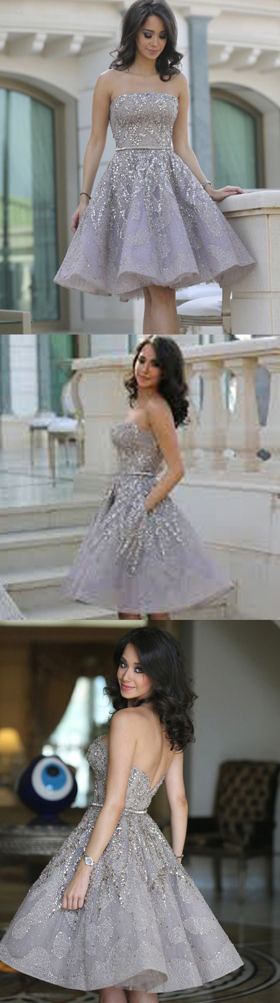 Gorgeous Purple A-line Homecoming  Dresses, BD00151
