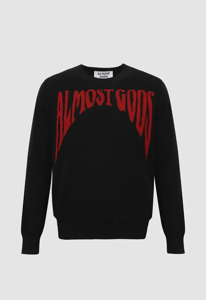 Gothic Logo Knitted Sweater