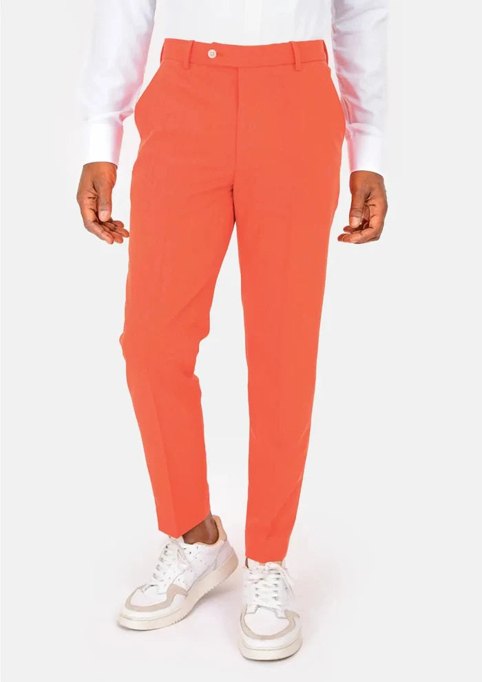 Hudson Orange Stretch Suit - SARTORO