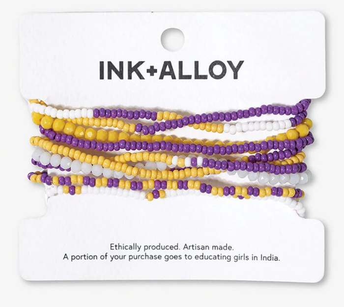 Color Block Purple Yellow