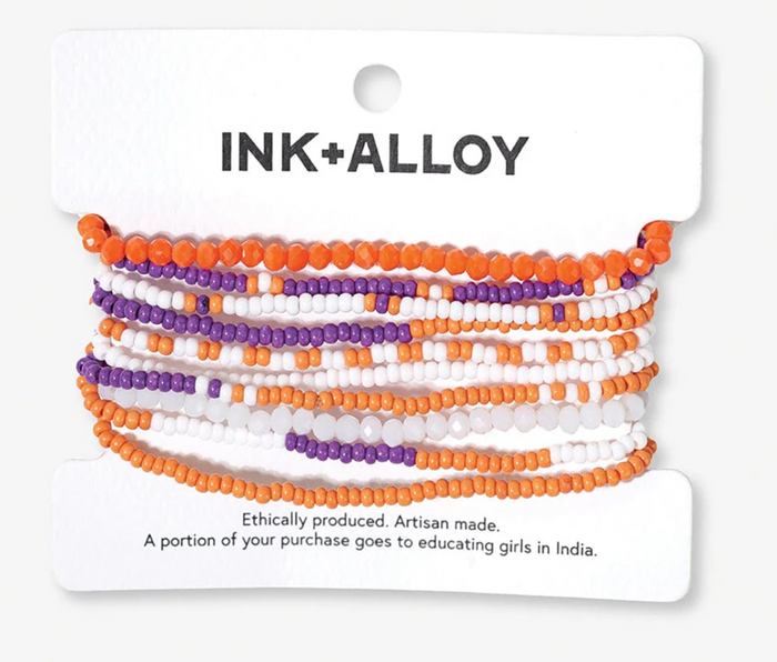 Color Block Orange Purple