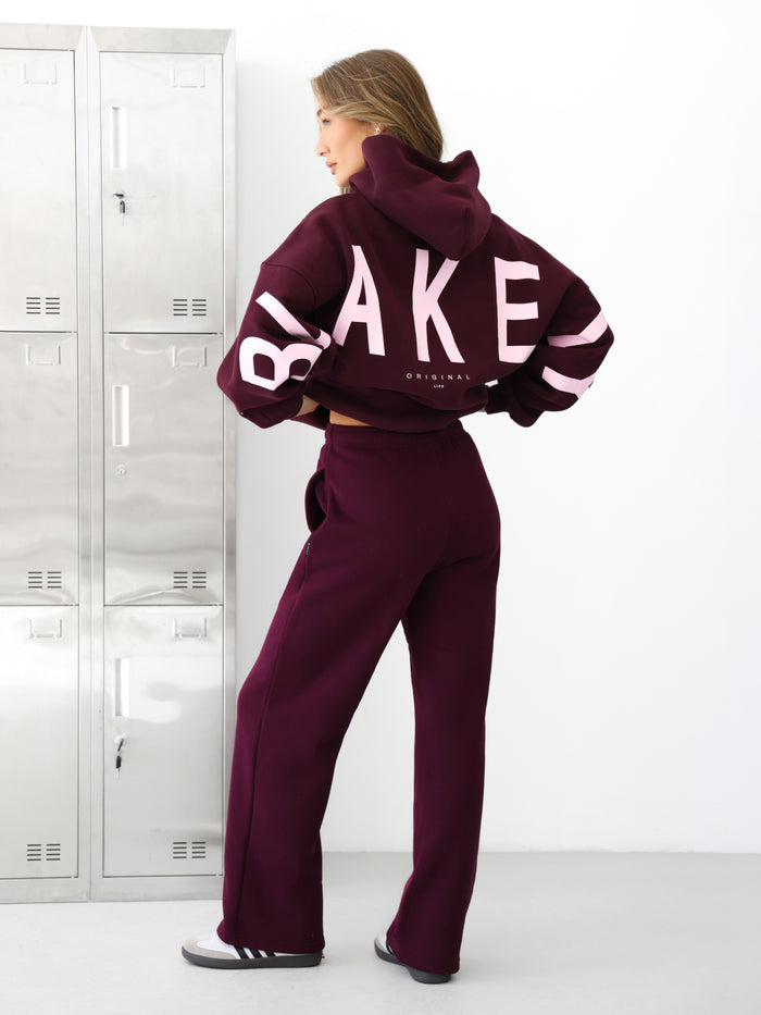 Isabel Oversized Hoodie - Deep Burgundy