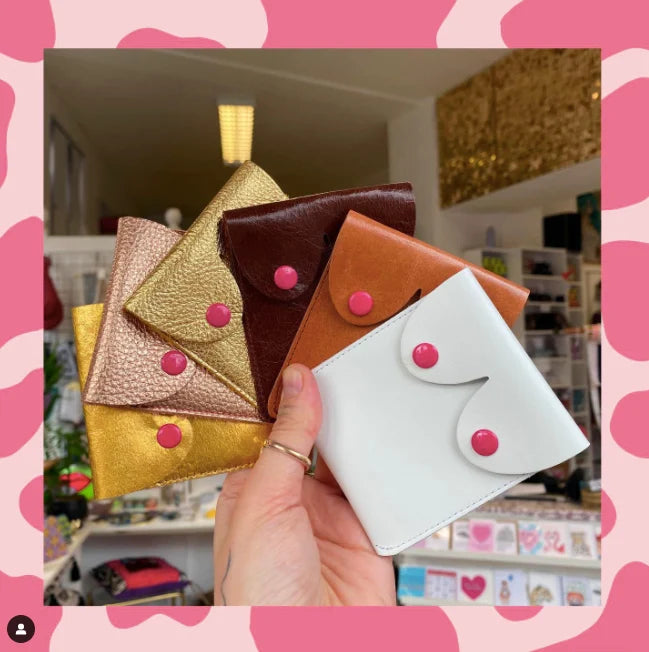 Itty Bitty Leather Coin Pouch - Rose Gold