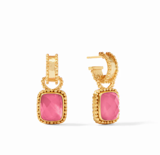 Julie Vos Marbella Hoop & Charm Earring
