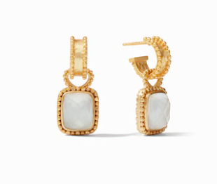 Julie Vos Marbella Hoop & Charm Earring