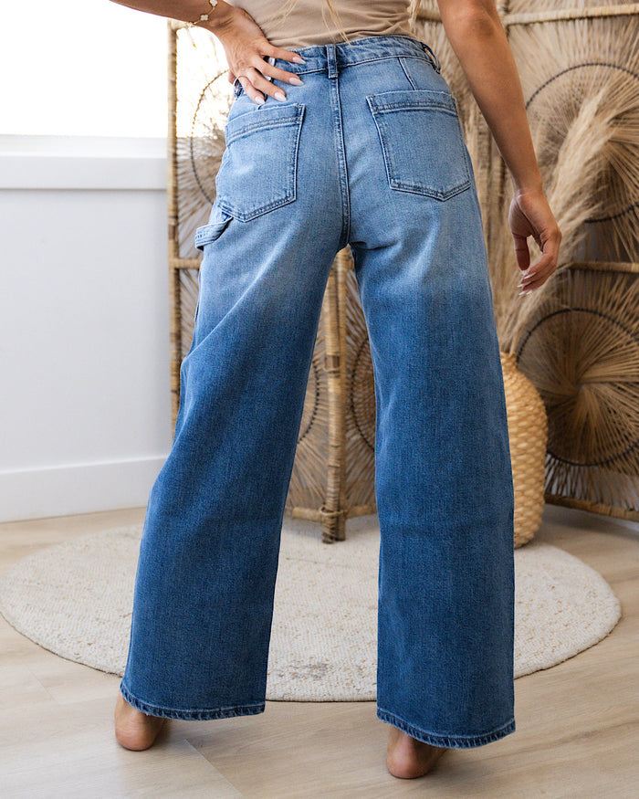 KanCan Jenna Wide Leg Cargo Jeans FINAL SALE KanCan