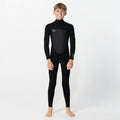 Kid's Focus 3/2mm Steamer Chest Zip - Black