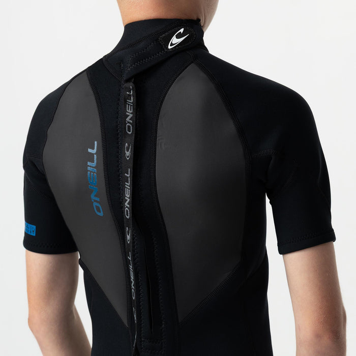 Kid's Reactor 2mm Short Sleeve Spring Suit Back Zip - Black