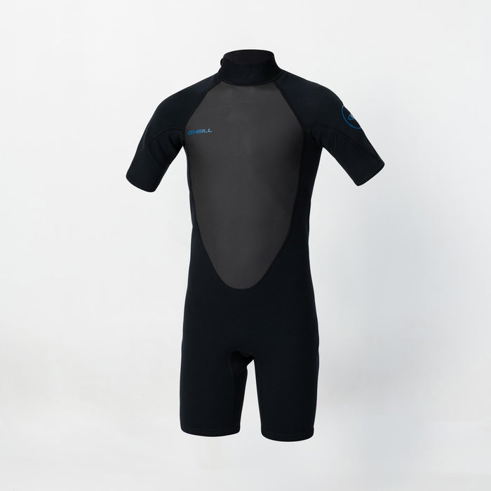 Kid's Reactor 2mm Short Sleeve Spring Suit Back Zip - Black